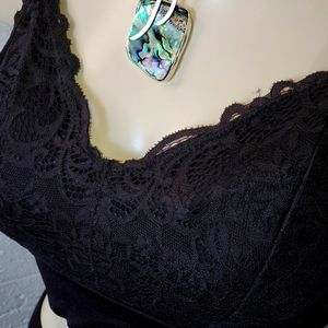 New Rhonda Shear 9342 Lace Leisure Bra XL M